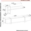 Vardagsrumsmöbel Hanah Home Veyron Set 1 Svart Guld Spånskiva 180x45x32,3 cm - Möbler - 8683743940844 - 14