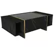 Vardagsrumsmöbel Hanah Home Veyron Set 1 Svart Guld Spånskiva 180x45x32,3 cm - Möbler - 8683743940844 - 10