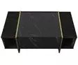Vardagsrumsmöbel Hanah Home Veyron Set 1 Svart Guld Spånskiva 180x45x32,3 cm - Möbler - 8683743940844 - 12