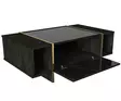Vardagsrumsmöbel Hanah Home Veyron Set 1 Svart Guld Spånskiva 180x45x32,3 cm - Möbler - 8683743940844 - 11