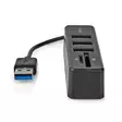 USB-hubb | 1x USB-A | 3x USB A Female | 5-Port port(s) | USB 2.0 | USB ström | SD & MicroSD - Dator och nätverk - 5412810415724 - 15