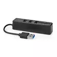 USB-hubb | 1x USB-A | 3x USB A Female | 5-Port port(s) | USB 2.0 | USB ström | SD & MicroSD - Dator och nätverk - 5412810415724 - 1