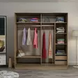 Garderob Hanah Home Kale Dore Antracit Spånskiva 180x210x52 cm - Garderober - 8683742562344 - 3