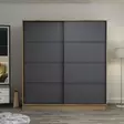 Garderob Hanah Home Kale Dore Antracit Spånskiva 180x210x52 cm - Garderober - 8683742562344 - 2