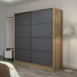 Garderob Hanah Home Kale Dore Antracit Spånskiva 180x210x52 cm - Garderober - 8683742562344 - 6