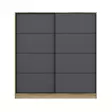 Garderob Hanah Home Kale Dore Antracit Spånskiva 180x210x52 cm - Garderober - 8683742562344 - 1
