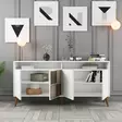 Konsolbord Hanah Home Milan 160 Vit Spånskiva 160x78x35 cm - Byråer och skåp - 8683743027934 - 5