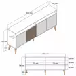 Konsolbord Hanah Home Milan 160 Vit Spånskiva 160x78x35 cm - Byråer och skåp - 8683743027934 - 7