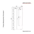 Hallmöbel Hanah Home Meyra Vit Spånskiva 80x185x28,6 cm - Hallskåp - 8681181613504 - 1