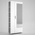 Hallmöbel Hanah Home Meyra Vit Spånskiva 80x185x28,6 cm - Hallskåp - 8681181613504 - 5