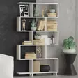 Bokhylla Hanah Home Nilüfer Vit Spånskiva 90x156x20 cm - Bokhyllor - 8681181622384 - 3