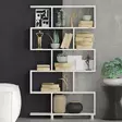 Bokhylla Hanah Home Nilüfer Vit Spånskiva 90x156x20 cm - Bokhyllor - 8681181622384 - 2
