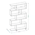 Bokhylla Hanah Home Nilüfer Vit Spånskiva 90x156x20 cm - Bokhyllor - 8681181622384 - 4