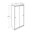 Garderob Hanah Home Swd 436 Bb 2 Vit Spånskiva 94x182x52 cm - Skåp och byråer - 8682870657854 - 8