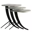 Nestingbord Hanah Home Pion Vit Marmormönster Spånskiva 35x45x60 cm - Bord - 8681875828214 - 1