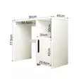 Skrivbord Hanah Home Kuzey Vit Spånskiva 90x77,8x45 cm - Skrivbord - 8684282353324 - 6