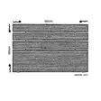 Sänggavel Hanah Home Fuga 160 Vit Spånskiva 160x100x3 cm - Gavlar - 8681875178494 - 4