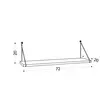 Vägghylla Hanah Home Armoni Vit Spånskiva 72x20x20 cm - Vägghyllor - 8681181788134 - 1