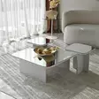 Soffbord Hanah Home Jazz Vit Spånskiva 80x30x80 cm 40x35x40 cm 40x40x40 cm - Soffbord - 8684282417224 - 2
