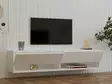 TV-bänk Hanah Home Arges Vit Spånskiva 141x31x30 cm - TV-bänkar - 8683342398084 - 4