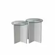 Nestingbord Hanah Home Lily Vit Härdat Glas Spånskiva 40x45 40x50 cm - Sidobord och extrabord - 8683342979184 - 1