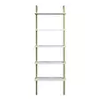 Bokhylla Hanah Home Piante Vit Guld Spånskiva 60x174x22 cm - Bokhyllor - 8681875920994 - 1