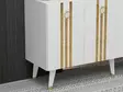 Konsolbord Hanah Home Isil Vit Guld Spånskiva 150x80x40 cm - Byråer och skåp - 8684282428794 - 5