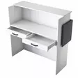 Reception Disk Hanah Home MA102 Vit Antracit Spånskiva 110x110x40 cm - Bord - 8684282481164 - 8