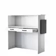 Reception Disk Hanah Home MA102 Vit Antracit Spånskiva 110x110x40 cm - Bord - 8684282481164 - 9