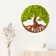 Väggdekor Trä Wallity Tree Of Life Green MDF 44x44 cm - Dekorationer, prydnadsföremål - 8683342206754 - 2