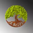 Väggdekor Trä Wallity Tree Of Life Green MDF 44x44 cm - Dekorationer, prydnadsföremål - 8683342206754 - 5