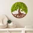 Väggdekor Trä Wallity Tree Of Life Green MDF 44x44 cm - Dekorationer, prydnadsföremål - 8683342206754 - 3