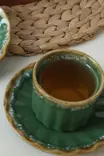 Tekoppar Set Hermia Grön Keramik 12 Delar - Kaffe- och teserviser - 8684282991984 - 4