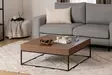Soffbord Hanah Home Lena Valnöt Spånskiva 90x37x90 cm - Soffbord - 8684282438724 - 3