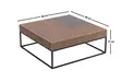 Soffbord Hanah Home Lena Valnöt Spånskiva 90x37x90 cm - Soffbord - 8684282438724 - 9