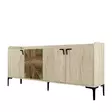 Konsolbord Hanah Home Venedik Valnöt Travertin Spånskiva 180x78x35 cm - Byråer och skåp - 8684283020874 - 1