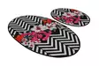 Badrumsmatta Set Mijölnir Flerfärgad 100% Polyester Antibakteriell Halkfri 50x60 cm & 60x100 cm - Badrumsmattor och våtrumsmattor - 8681875666144 - 4