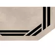 Badrumsmatta Set Mijölnir Krämvit 100% Polyester Halkfri Antibakteriell Maskintvättbar 50x60 cm & 60x100 cm - Badrumsmattor och våtrumsmattor - 8682870989184 - 5