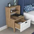 Sängbord Hanah Home BD105 Valnöt Spånskiva 45x74,4x40 cm - Nattduksbord - 8683743421084 - 6