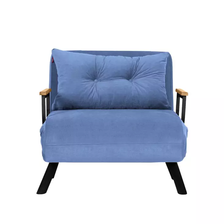 Bäddfåtölj Atelier del Sofa Sando Blå Polyester 67x85x81 cm - Bäddsoffor - 8683342998734 - 1