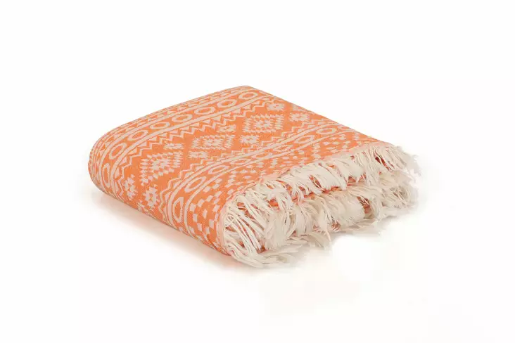 Fouta Mijölnir Orange Rug 100% Bomull 90x170 cm - Handdukar - 8683342757454 - 1