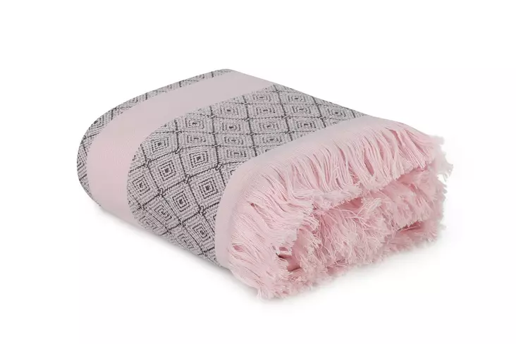 Badrumshandduk Mijölnir Puderrosa 100% Bomull 75x150 cm - Handdukar - 8683342866064 - 1