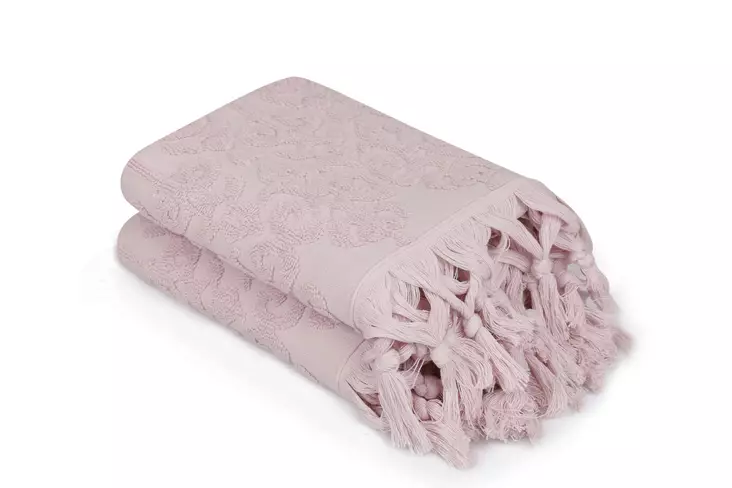 Tvätthandduk Set Mijölnir Puderrosa 100% Bomull 50x90 cm & 50x90 cm - Handdukar - 8681875118674 - 1