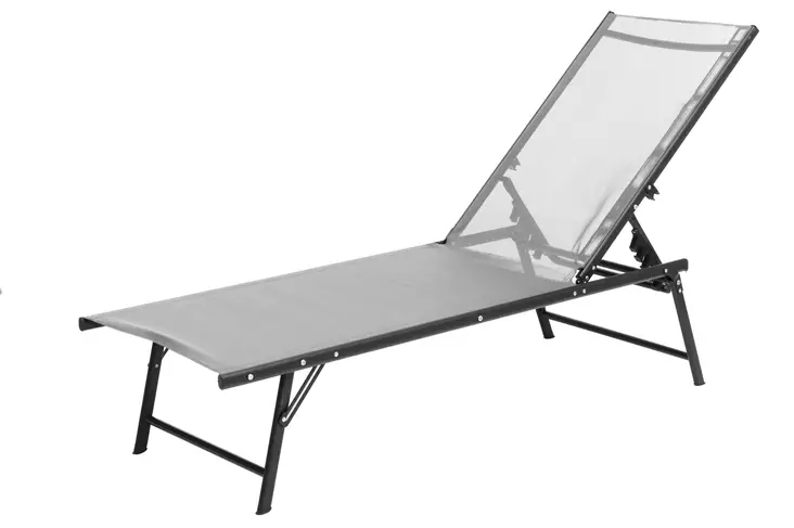 Aurinkotuoli Rimini harmaa - Trädgårdsmöbler och terrassmöbler - 6410413299184 - 1