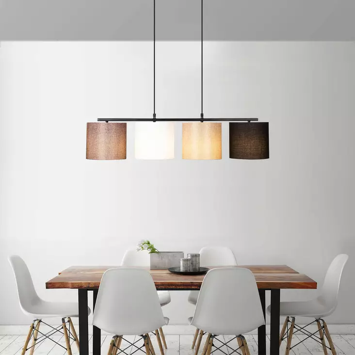 Taklampa Opviq Valiz Svart Metall 110 x 25 cm - Tak- och vägglampor - 8681875468434 - 1