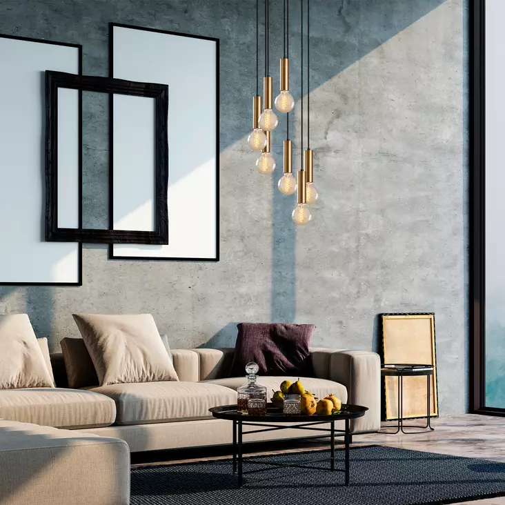 Taklampa Opviq Tempo Vintage Metall 40 x 40 cm - Tak- och vägglampor - 8682870089914 - 1