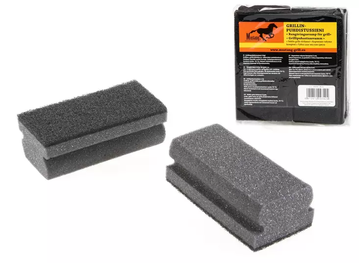 Rengöringssvamp till grillen Mustang 2 st - Grilltillbehör - 6410412093424 - 1