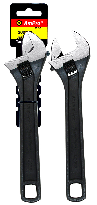 Skiftnyckel 200 mm 8" - Fastnycklar och vridverktyg - 795609398084 - 1