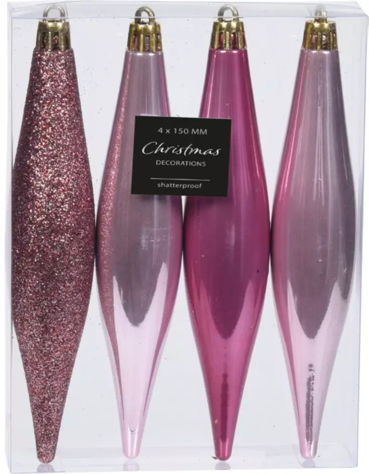 Joulukoristeet j=C3=A4=C3=A4puikko pinkki-lajitelma - Juldekorationer och textilier - 8719987629334 - 1