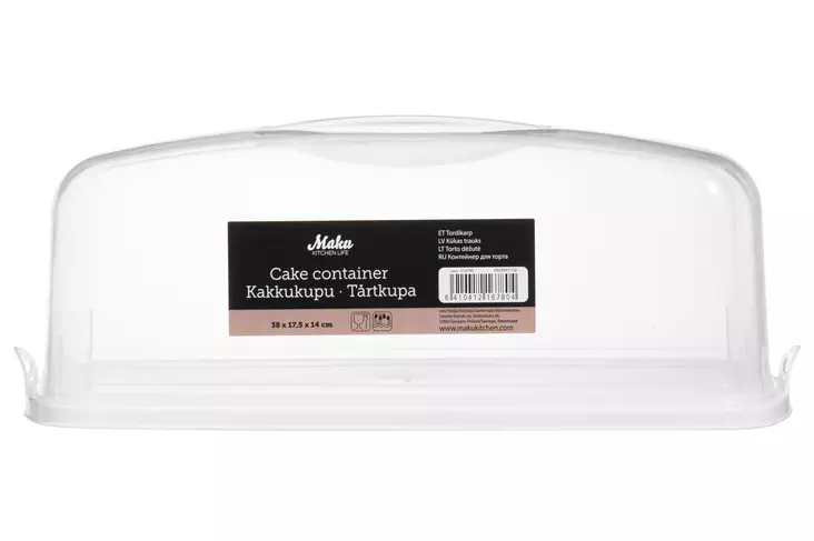 Kakkukupu suorakaide valk.38x17,5x14 cm - Serveringsfat - 6410412167804 - 1